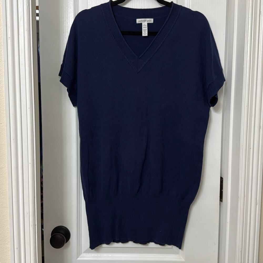 Ambience apparel blue sweater long top size L